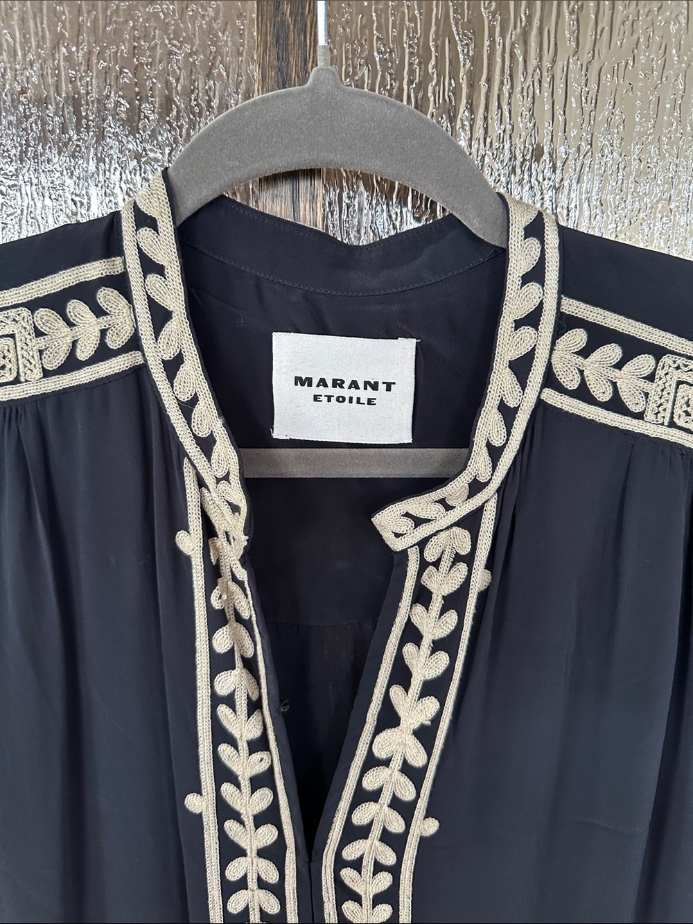 Isabel Marant Etoile Feliana Dress
Embroidered Black Maxi with Cream Accent Sz 6 - Picture 14 of 17